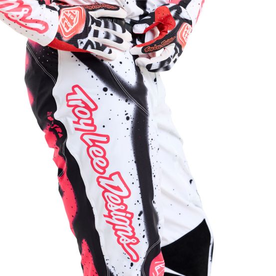 Pantalon cross Troy Lee Designs SE Ultra Membrane - Blanc Infra Rouge