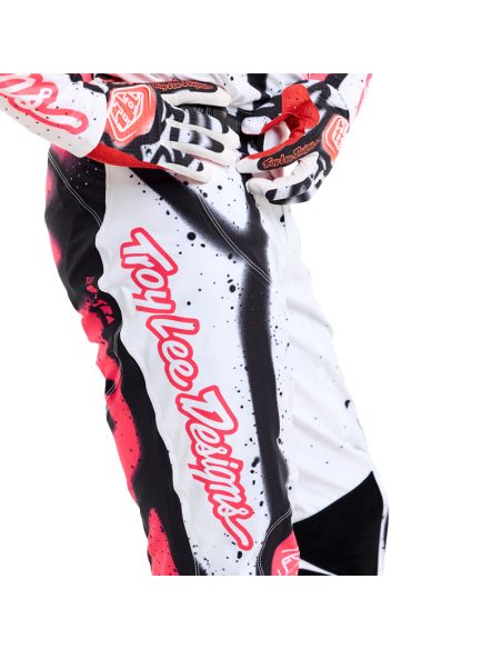 Pantalon cross Troy Lee Designs SE Ultra Membrane - Blanc Infra Rouge