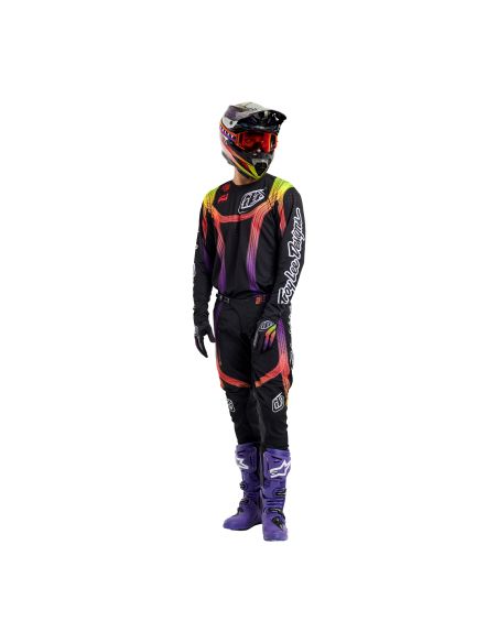 Tenue cross Troy Lee Designs SE Pro Stripes - Noir Multicolore