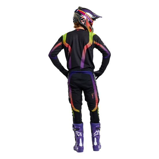 Tenue cross Troy Lee Designs SE Pro Stripes - Noir Multicolore