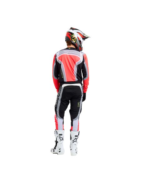 Tenue cross Troy Lee Designs SE Pro Stripes - Infra Rouge Noir