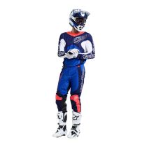 Tenue cross Troy Lee Designs GP Pro Frames - Bleu Blanc 2
