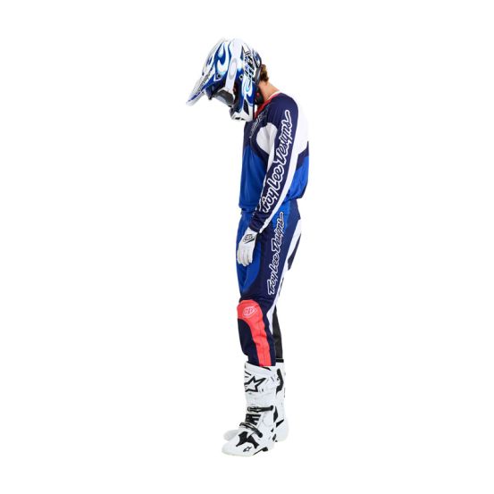 Tenue cross Troy Lee Designs GP Pro Frames - Bleu Blanc
