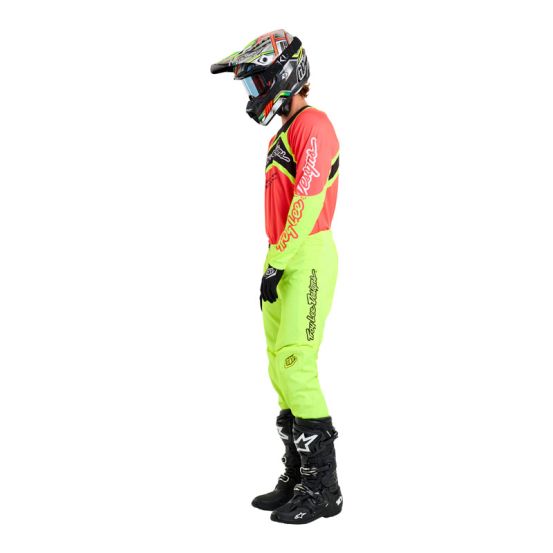 Tenue cross Troy Lee Designs GP Pro Swerve - Infra Rouge Jaune