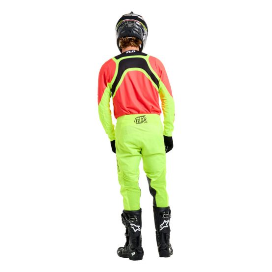 Tenue cross Troy Lee Designs GP Pro Swerve - Infra Rouge Jaune