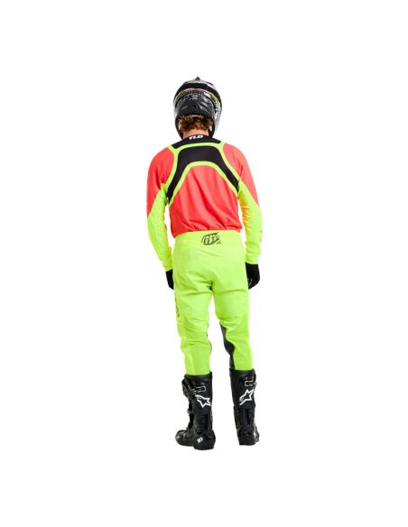 Tenue cross Troy Lee Designs GP Pro Swerve - Infra Rouge Jaune