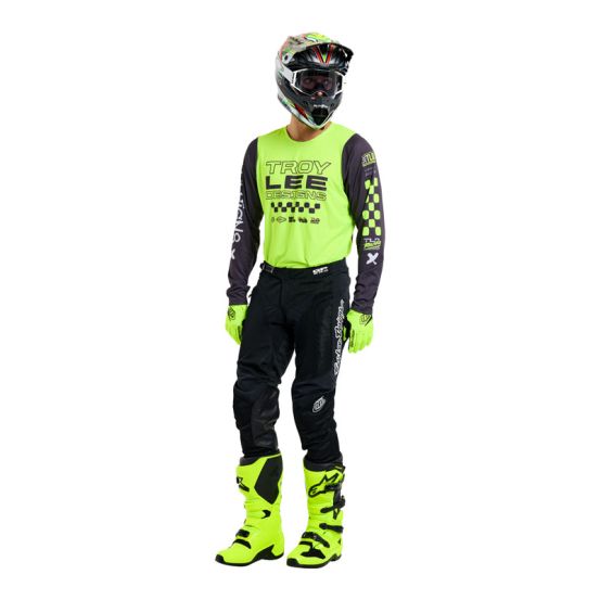 Tenue cross Troy Lee Designs GP Pro Air Standard - Jaune fluo Noir