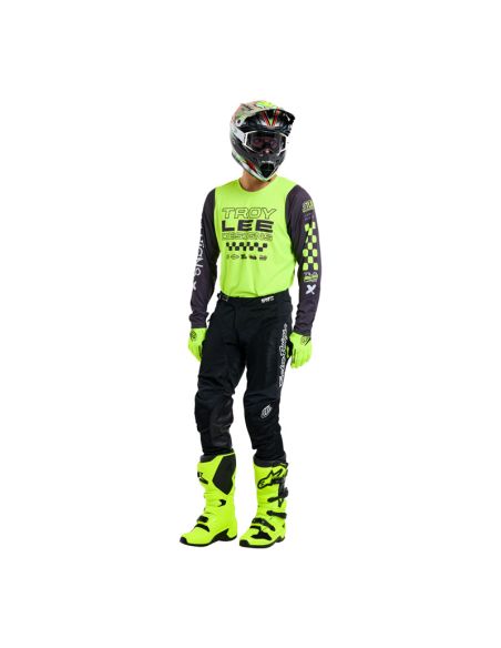 Tenue cross Troy Lee Designs GP Pro Air Standard - Jaune fluo Noir