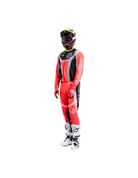 Tenue cross enfant Troy Lee Designs SE PRO Stripes - Infra Rouge Noir