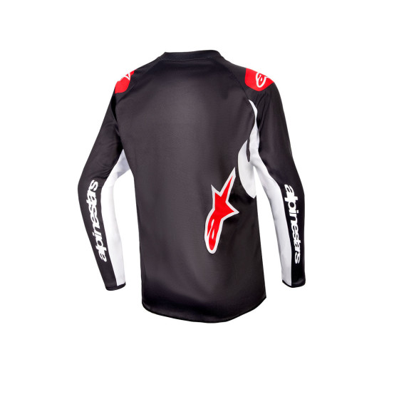 Maillot cross Alpinestars 2024 Racer Lucent - Noir Blanc Rouge