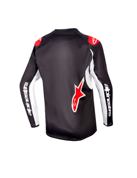 Maillot cross Alpinestars 2024 Racer Lucent - Noir Blanc Rouge