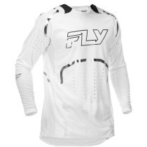 Maillot cross Fly Racing 2026 Evolution DST édition limitée- Flash- Blanc Argent