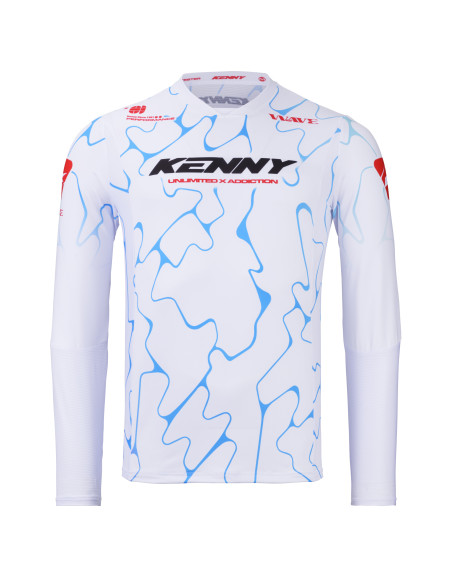 Maillot cross Kenny 2026 Performance - Wave Blanc