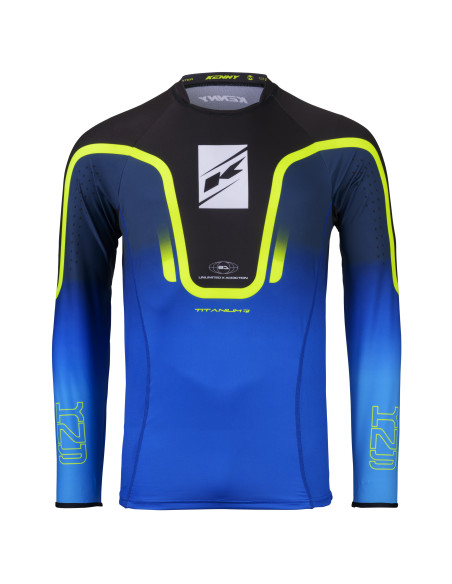 Maillot cross Kenny 2026 Titanium - Gradient Bleu