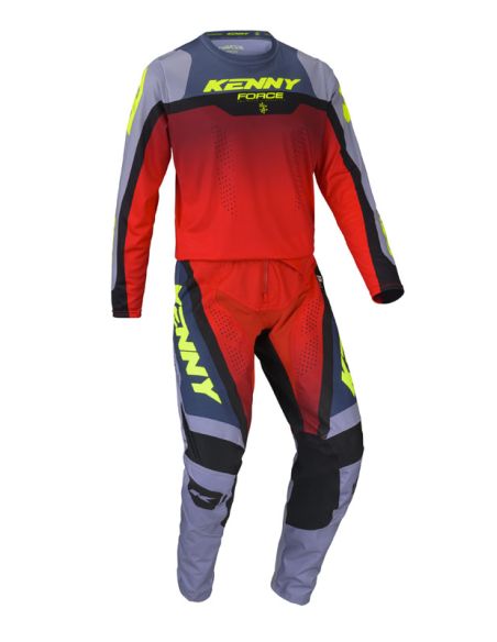 Tenue cross Kenny Force Beach Dust - Beach Gris Rouge