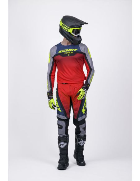 Tenue cross Kenny Force Beach Dust - Beach Gris Rouge