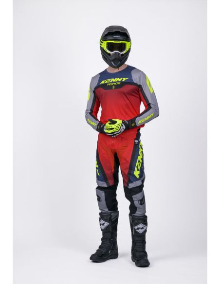 Tenue cross Kenny Force Beach Dust - Beach Gris Rouge