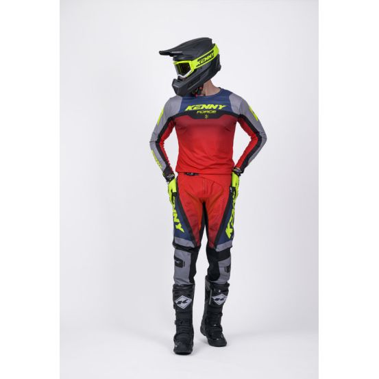 Tenue cross Kenny Force Beach Dust - Beach Gris Rouge