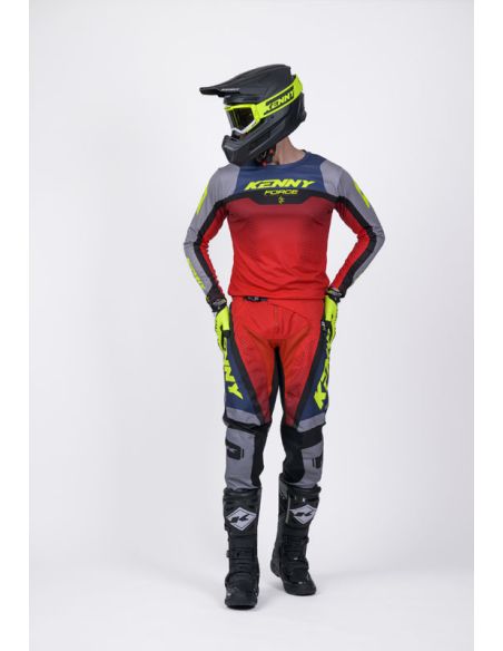 Tenue cross Kenny Force Beach Dust - Beach Gris Rouge