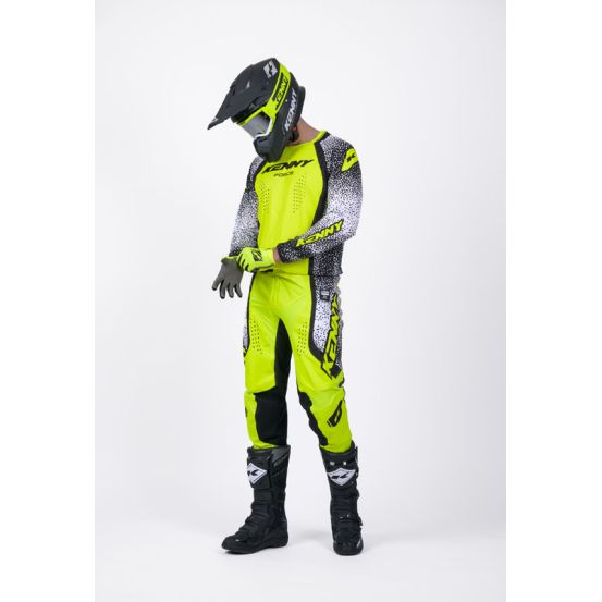 Tenue cross Kenny Force Pixel - Pixel Blanc Jaune Fluo