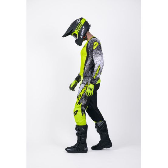 Tenue cross Kenny Force Pixel - Pixel Blanc Jaune Fluo