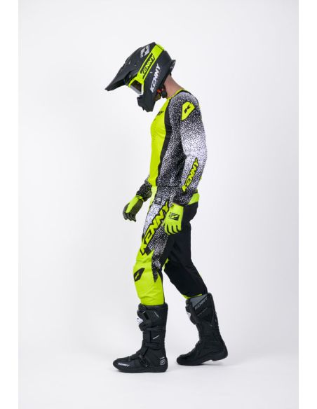 Tenue cross Kenny Force Pixel - Pixel Blanc Jaune Fluo