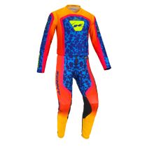 Tenue cross enfant Kenny Performance - Socal Orange Bleu