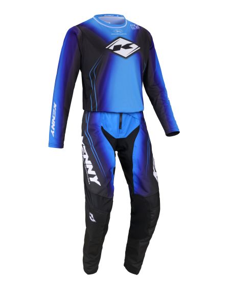 Tenue cross enfant Kenny Track - Focus Bleu