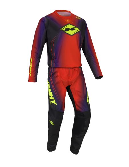 Tenue cross enfant Kenny Track - Focus Rouge