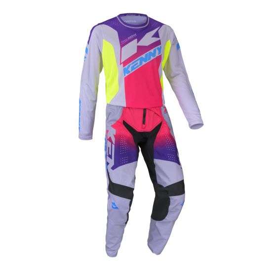 Tenue cross enfant Kenny Track Focus - Zoom Gris
