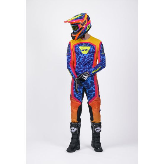 Tenue cross Kenny Performance - Socal Orange Bleu