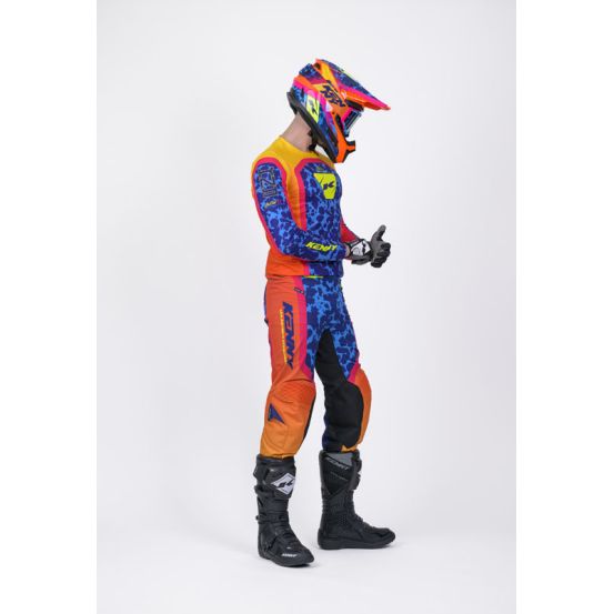 Tenue cross Kenny Performance - Socal Orange Bleu