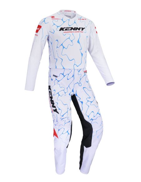 Tenue cross Kenny Performance - Wave Blanc