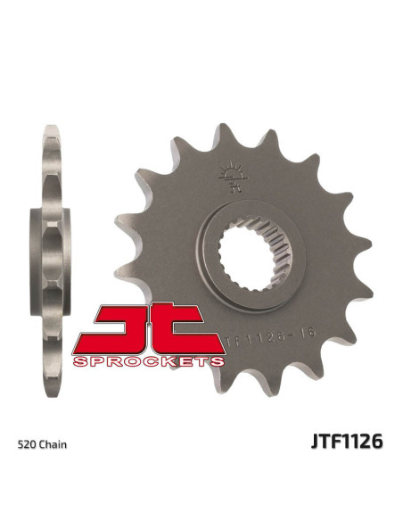 Pignon acier JT - Pas 520 - APRILIA 650 Moto 6.5 1995-2000
