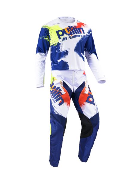 Tenue cross enfant Pull-In by Kenny Trash - Bleu