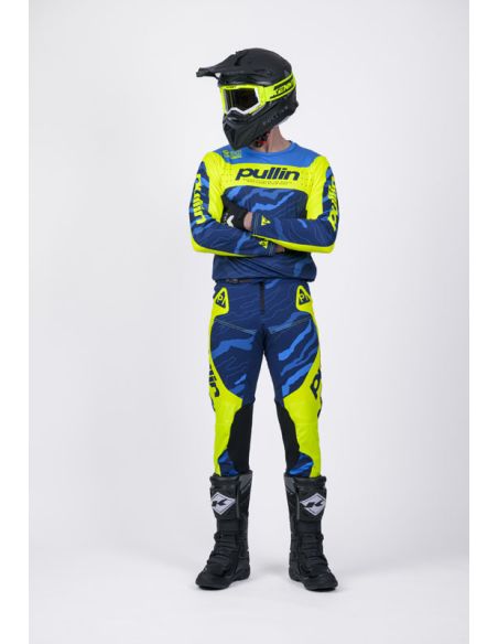 Tenue cross Pull-In by Kenny Master Race - Camo Bleu Neon
