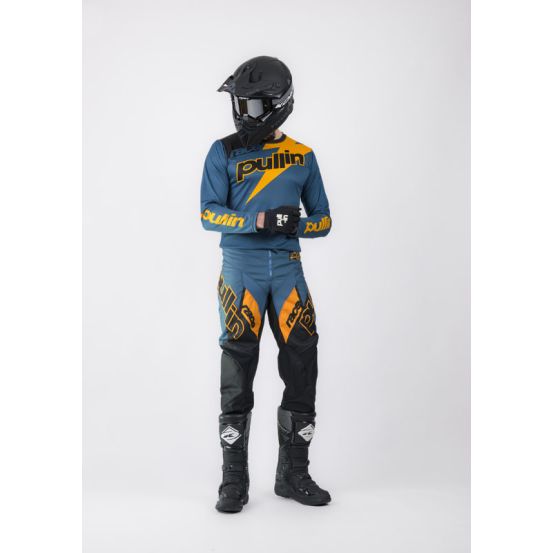 Tenue cross Pull-In by Kenny Race - Bleu Petrol