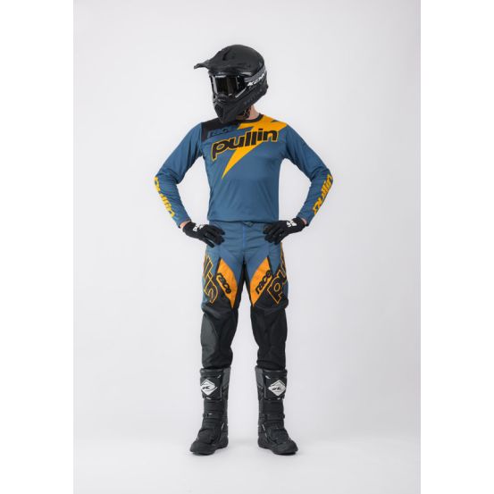 Tenue cross Pull-In by Kenny Race - Bleu Petrol
