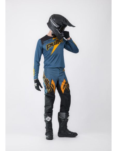 Tenue cross Pull-In by Kenny Race - Bleu Petrol