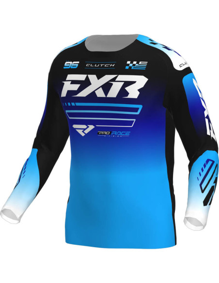 Maillot cross enfant FXR 2026 Clutch - Bleu Noir Blanc