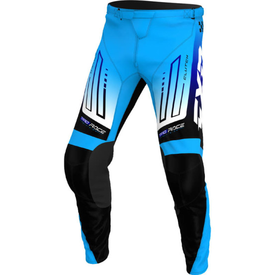 Pantalon cross enfant FXR 2026 Clutch - Bleu Noir Blanc
