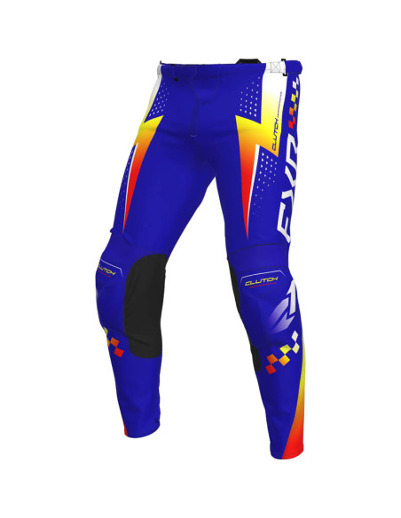 Pantalon cross FXR 2026 Clutch Pro - Bleu Royal Jaune Rouge