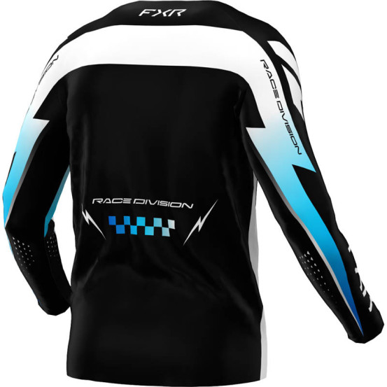 Maillot cross FXR 2026 Clutch Pro - Noir Bleu Blanc