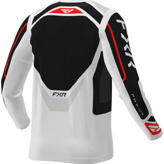 Maillot cross FXR 2026 Podium Relay - Blanc Noir Rouge