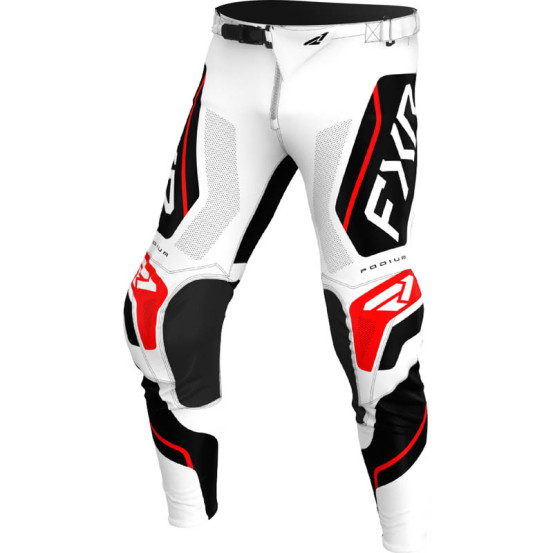 Pantalon cross FXR 2026 Podium Relay - Blanc Noir Rouge