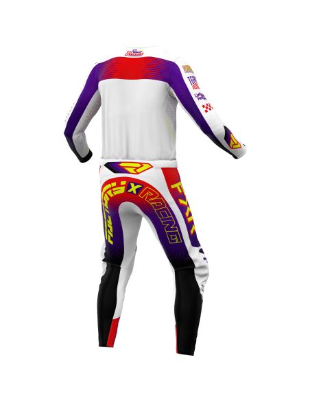 Tenue cross enfant FXR 2026 Podium - Blanc Violet Rouge