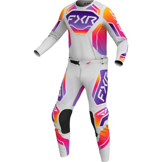 Tenue cross enfant FXR 2026 Podium - Gris Violet Orange
