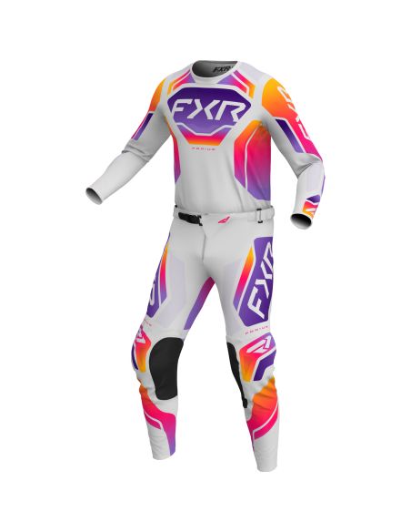 Tenue cross enfant FXR 2026 Podium - Gris Violet Orange