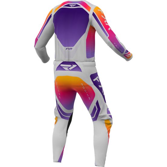 Tenue cross enfant FXR 2026 Podium - Gris Violet Orange