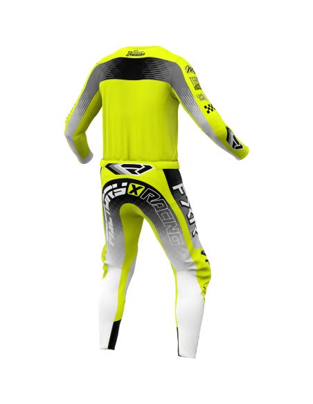 Tenue cross enfant FXR 2026 Podium - Jaune Fluo Noir Gris